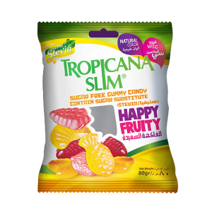 تروبيكانا سلم حلوى جيلي الفاكهه السعيدة ستيفيا 80غ