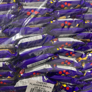 اصابع الذره ميني بطعم الجبن 6غ 50 حبه