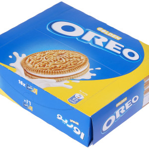 بسكويت جولدن اوريو بالفانيلا  19 غ 16 حبه