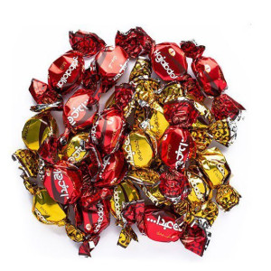 شوكولاته حاج عبدا شعر بنات مغطى كاكاو وحليب وزعفران وفاكهه 1000غ