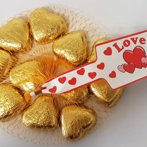 شوكولاته قلب ذهبي 100غ