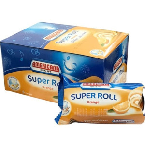 كيك اميريكانا سوبر رول برتقال 85غ 6حبه