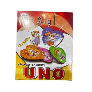 قفشة اونو شوكولاتة قلب 48 حبة