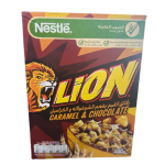 رقائق القمح بطعم الشوكولاته والكراميل ليون 400غ