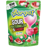 حلاوة مصاص بورقات البطيخ والكرز الحامض 18 غ 9 حبه