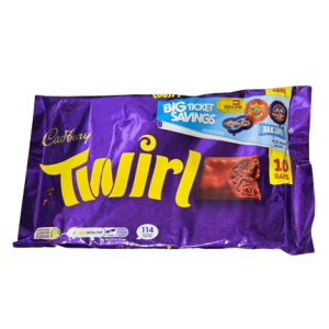 شوكولاته كادبوري تويرل 215غ 10 حبه